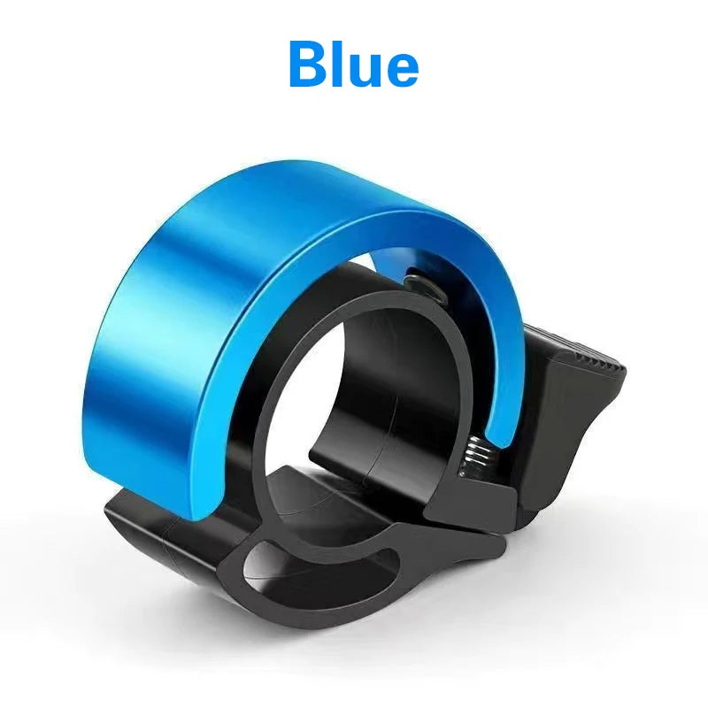 Bicycle Bell Sleek Handlebar Wraparound Design blue