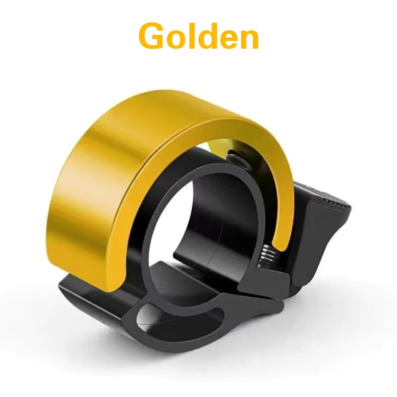 Bicycle Bell Sleek Handlebar Wraparound Design gold