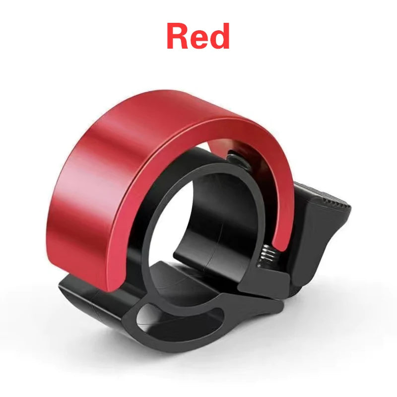 Bicycle Bell Sleek Handlebar Wraparound Design red