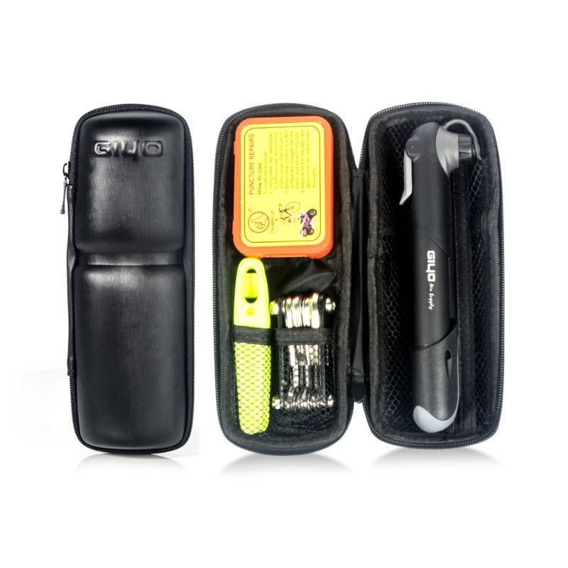 Bicycle Repair Tool Kit Fits in Portable Bag into Bottle Cage