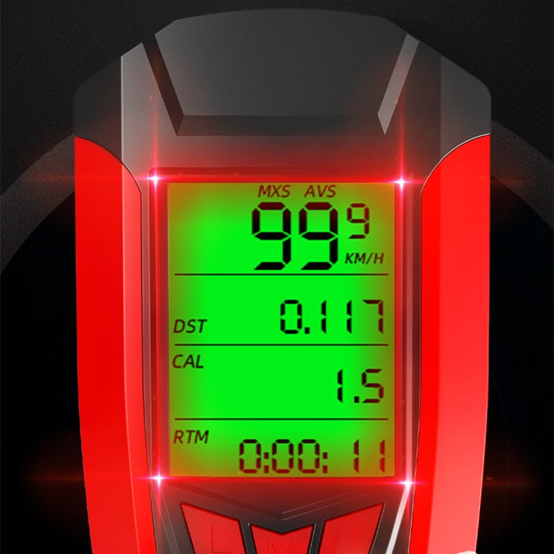 3 in 1 USB Bicycle Light, Horn, Odometer