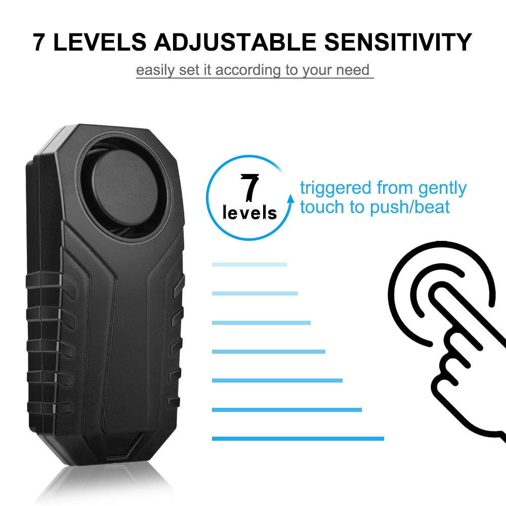 Waterproof Bicycle Anti-Theft Alarm with Wireless Remote Control