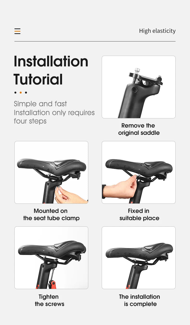 WEST BIKING Gel Comfort Bicycle Saddle