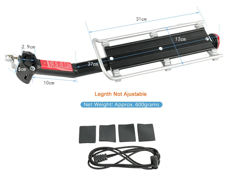 Bicycle Rack, for Bike Cargo, great with bicycle pannier bags