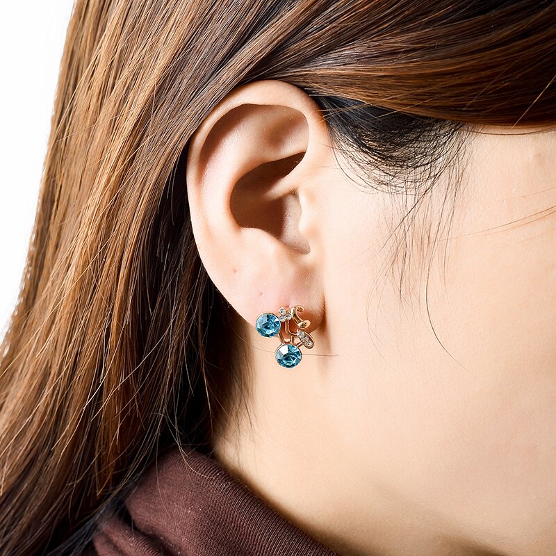 1 pair Bicycle stud Earrings