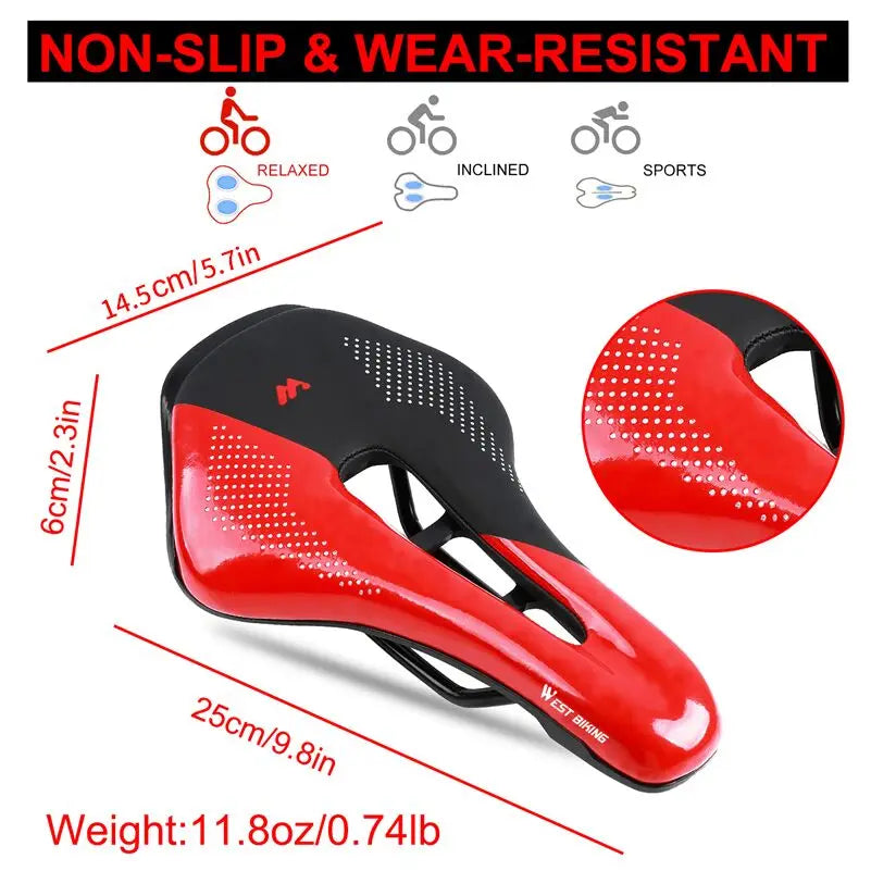 WEST BIKING Bicycle Comfortable Bike Seat