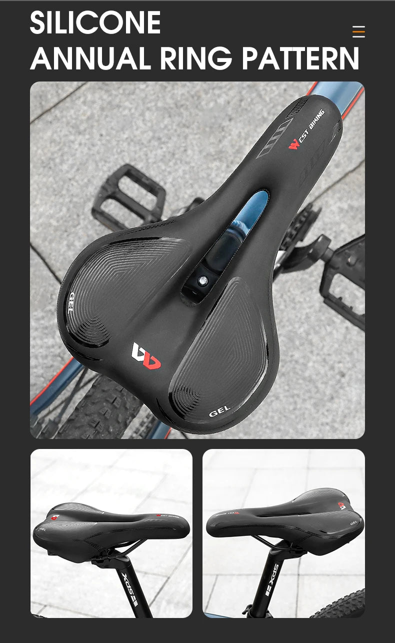 WEST BIKING Gel Comfort Bicycle Saddle