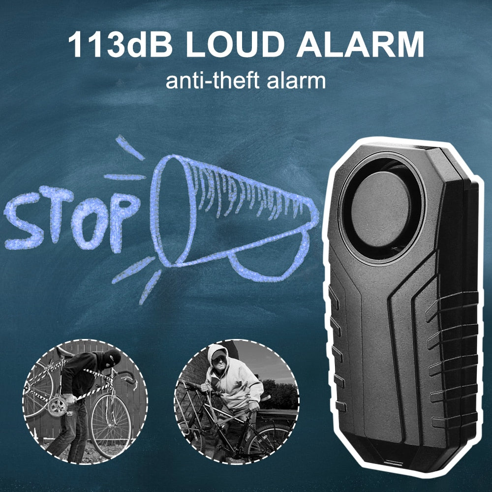 Waterproof Bicycle Anti-Theft Alarm with Wireless Remote Control