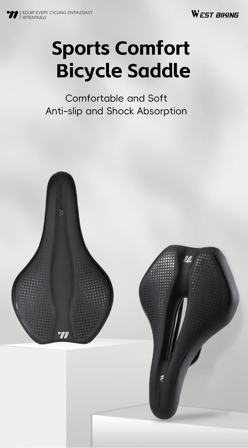 WEST BIKING Bicycle Comfortable Bike Seat