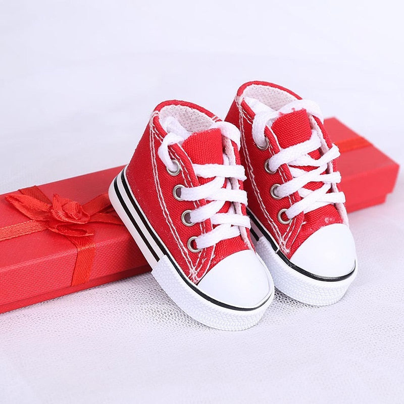 Bicycle Kick Stand Foot Protector : cute mini canvas shoe