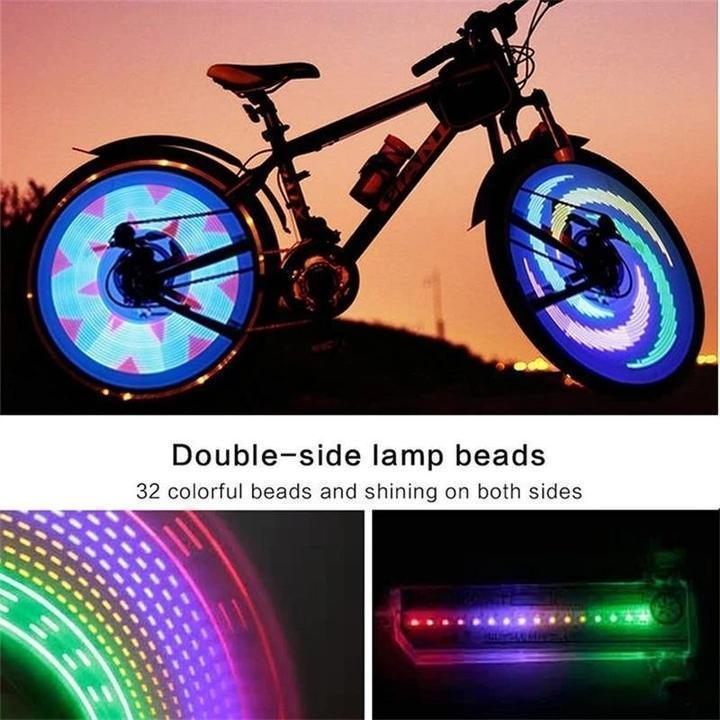 3D Bicycle Spoke LED Lights Be stylish safe and visible