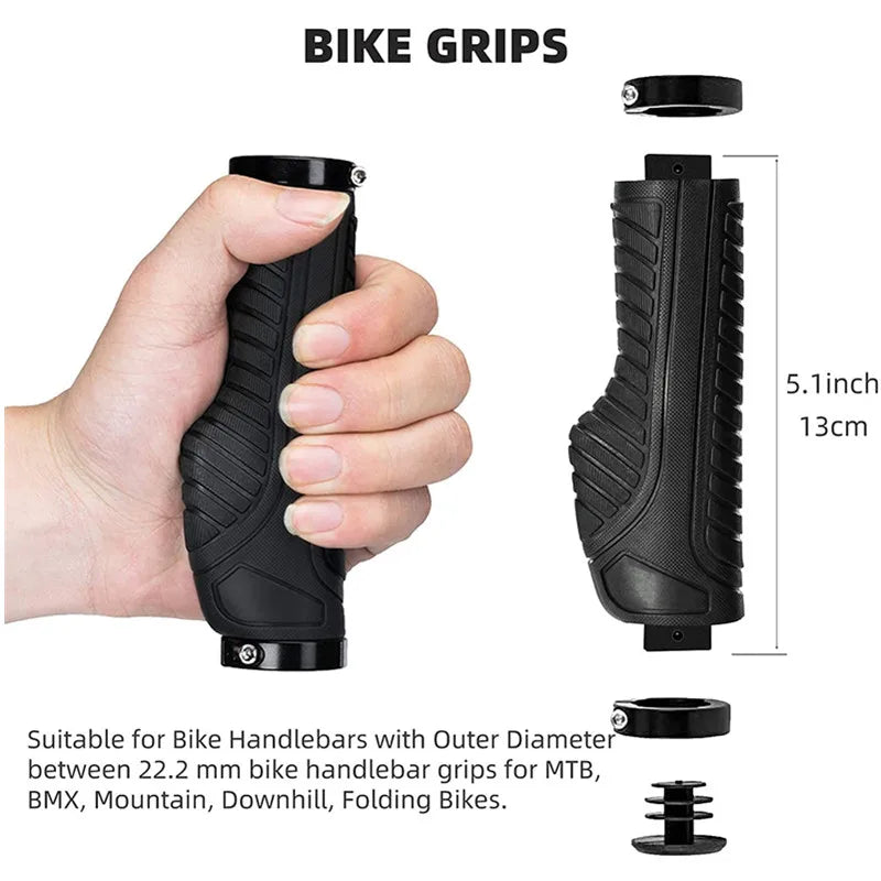1 Pair groovy and comfy bike handlebar grips