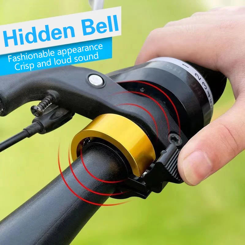 Bicycle Bell Sleek Handlebar Wraparound Design