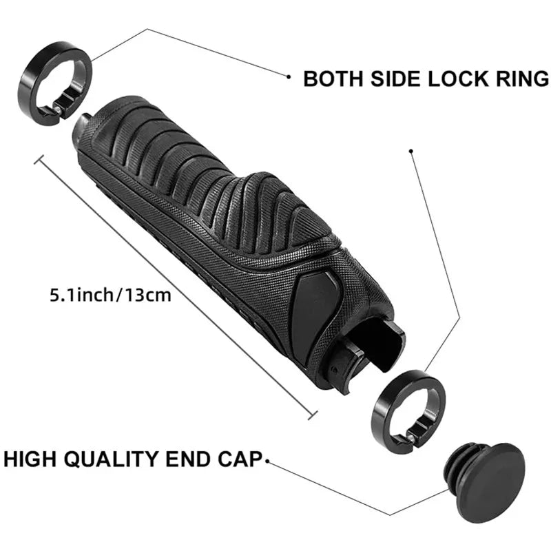 1 Pair groovy and comfy bike handlebar grips