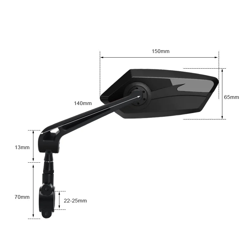 Riderace Set of Rear View Bicycle Mirrors