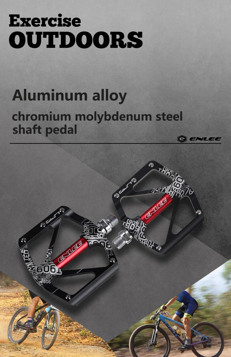 ENLEE Mountain bike, cruiser bikes, Non-Slip Bike Pedals 9/16"