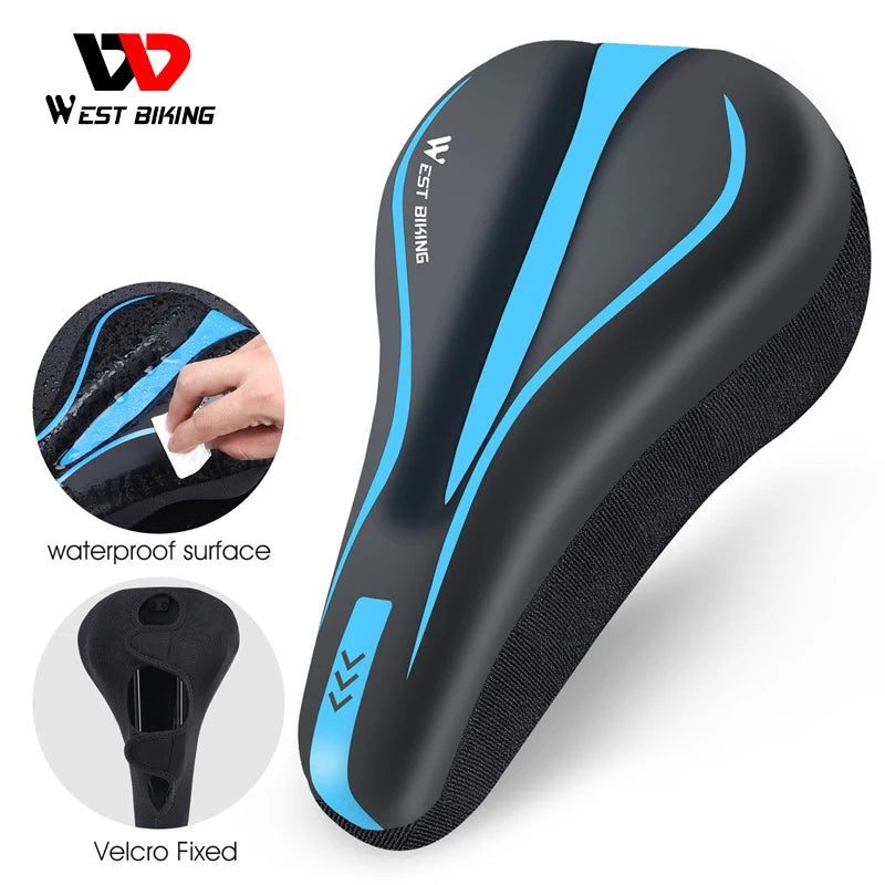 PU Leather Comfy GEL Silicone Cycling Seat Cover