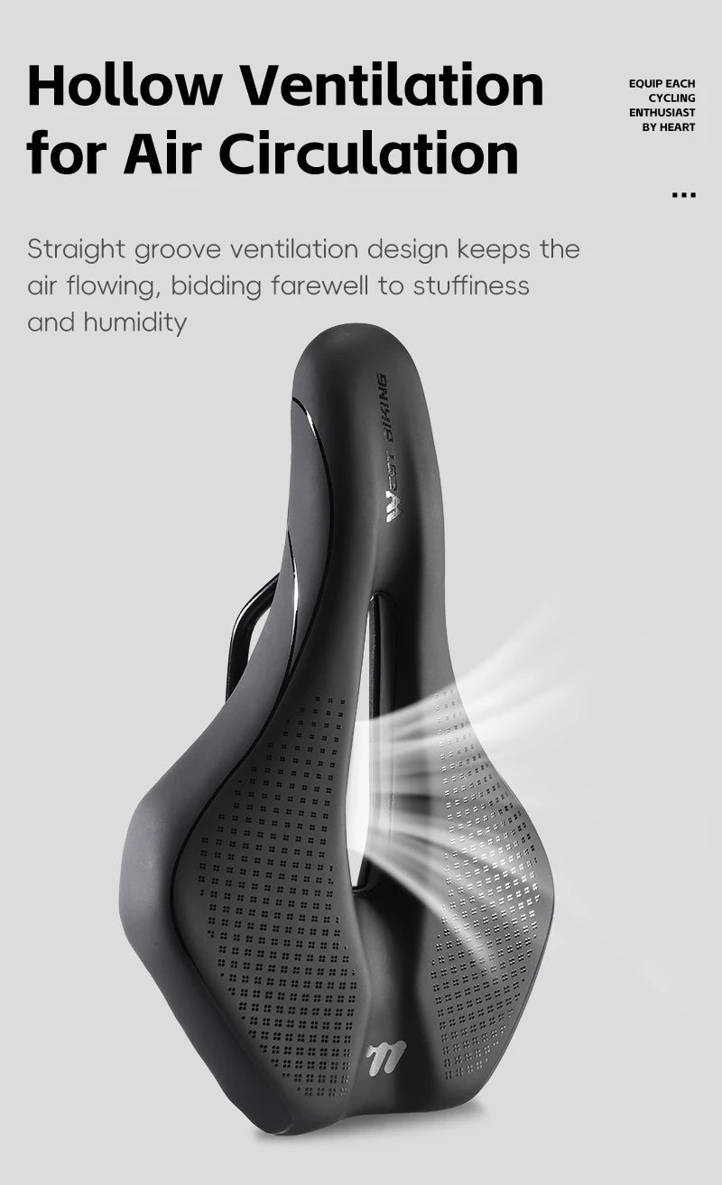 WEST BIKING Bicycle Comfortable Bike Seat
