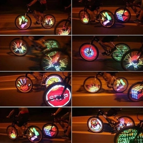 3D Bicycle Spoke LED Lights Be stylish safe and visible