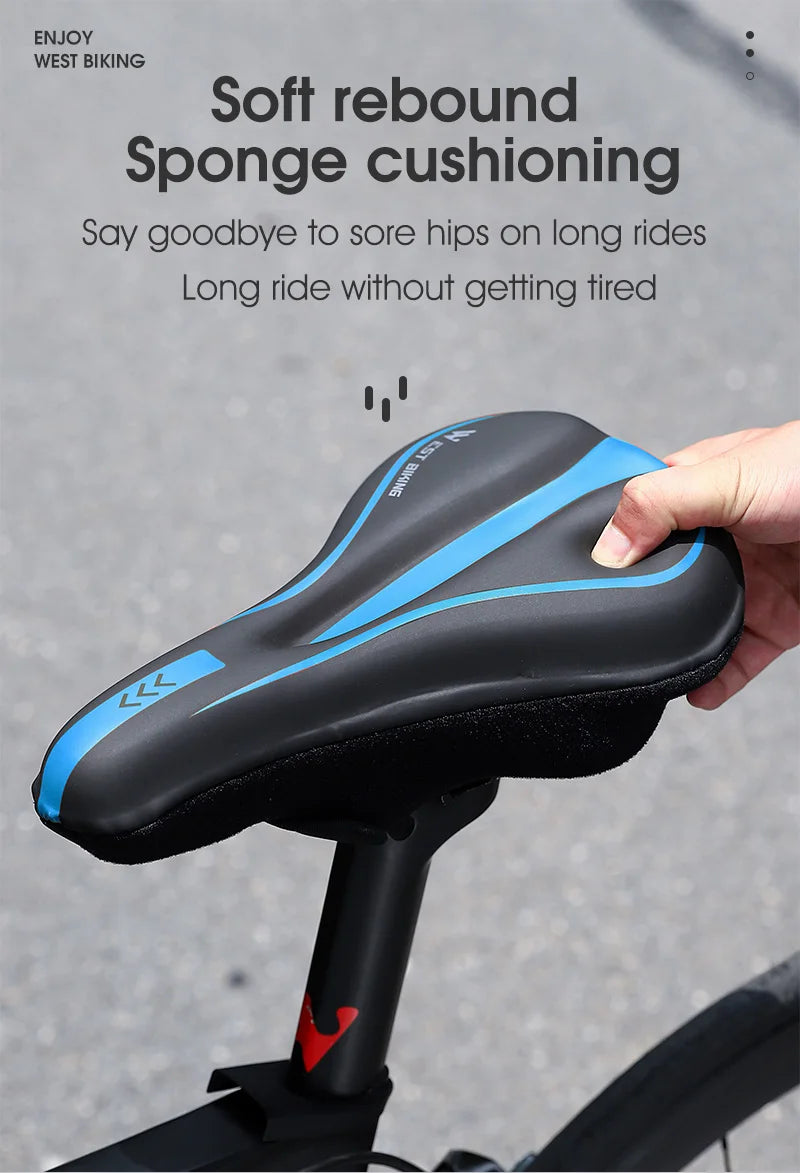 PU Leather Comfy GEL Silicone Cycling Seat Cover