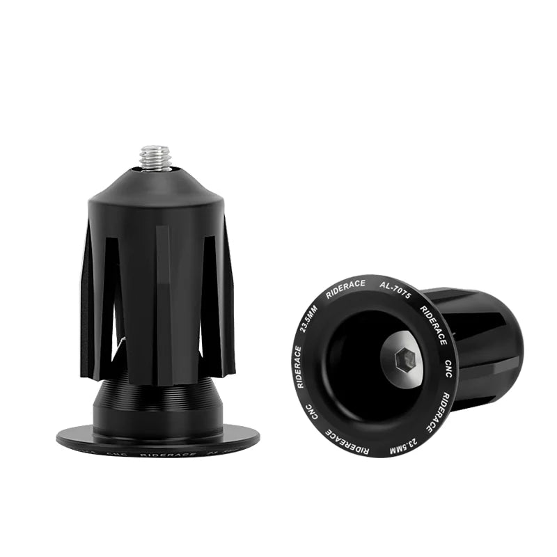 A Pair Riderace Bike Handlebar End Plugs in jazzy shades