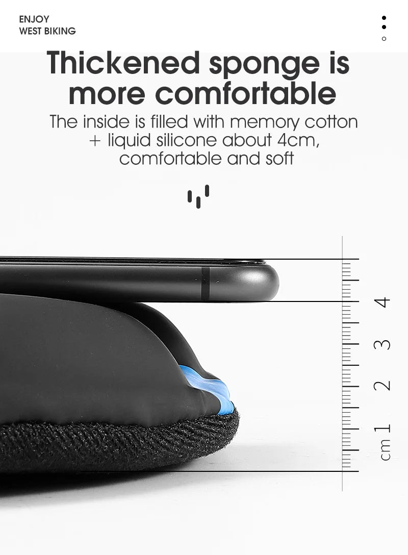 PU Leather Comfy GEL Silicone Cycling Seat Cover