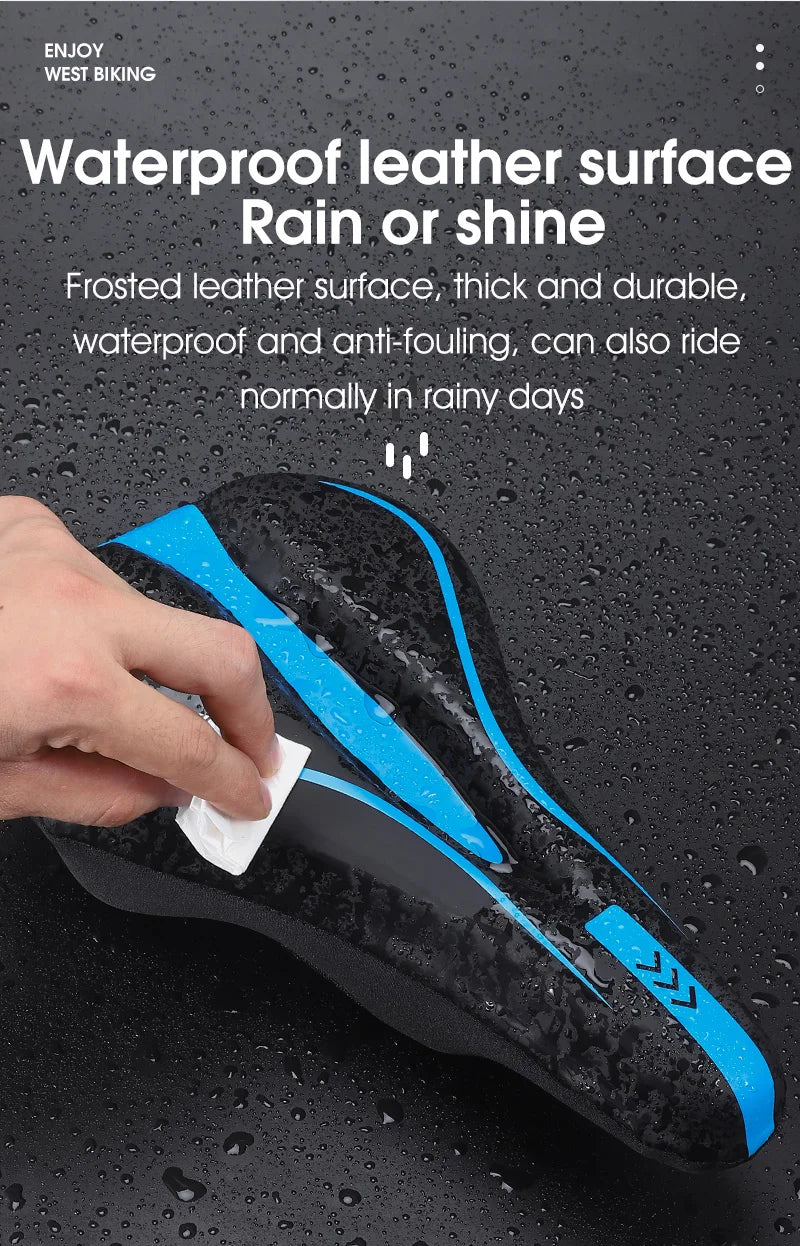 PU Leather Comfy GEL Silicone Cycling Seat Cover