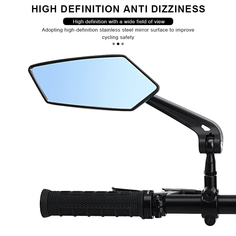 Riderace Set of Rear View Bicycle Mirrors