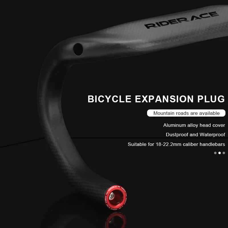 A Pair Riderace Bike Handlebar End Plugs in jazzy shades