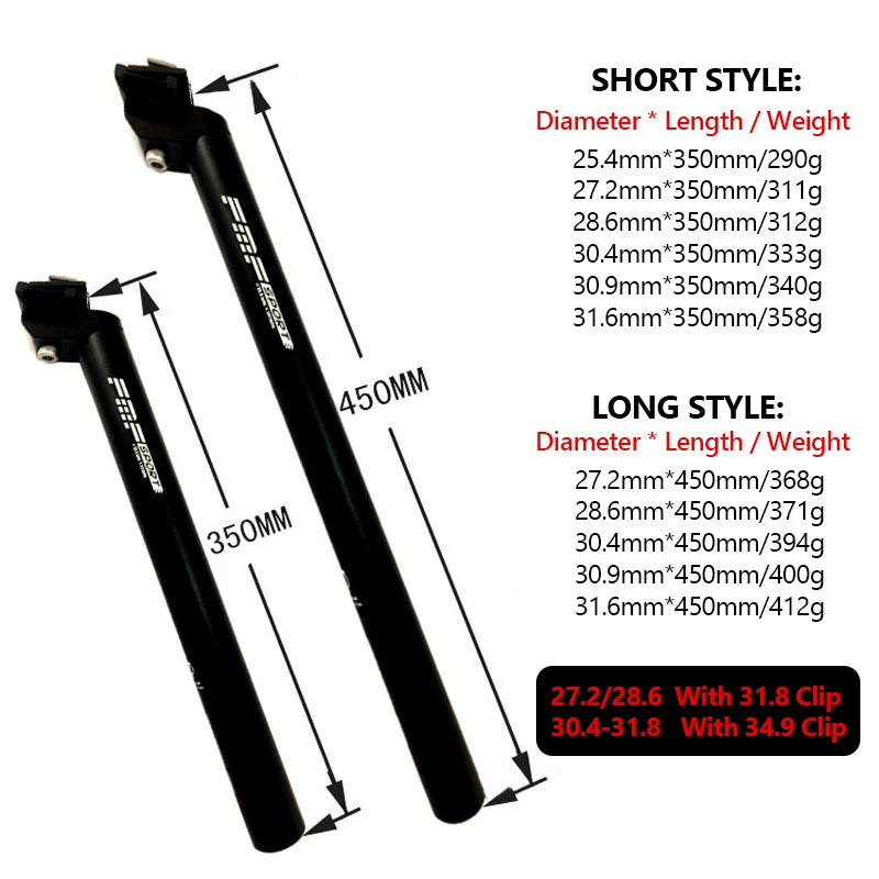 Aluminum Alloy Bike Seatpost Various Sizes