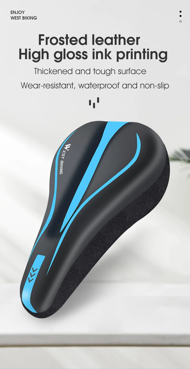 PU Leather Comfy GEL Silicone Cycling Seat Cover