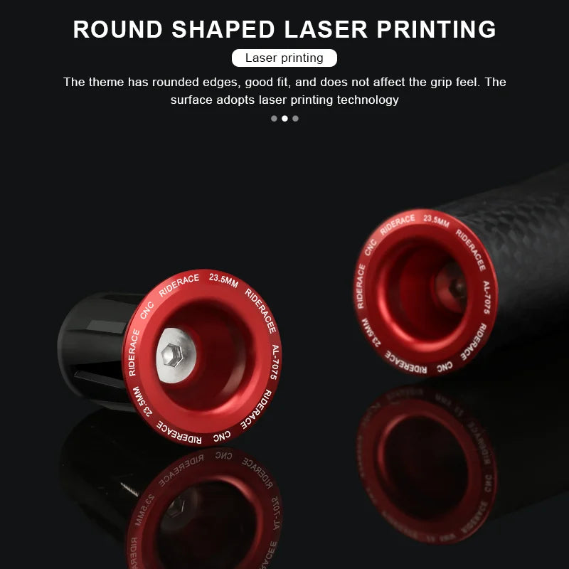 A Pair Riderace Bike Handlebar End Plugs in jazzy shades