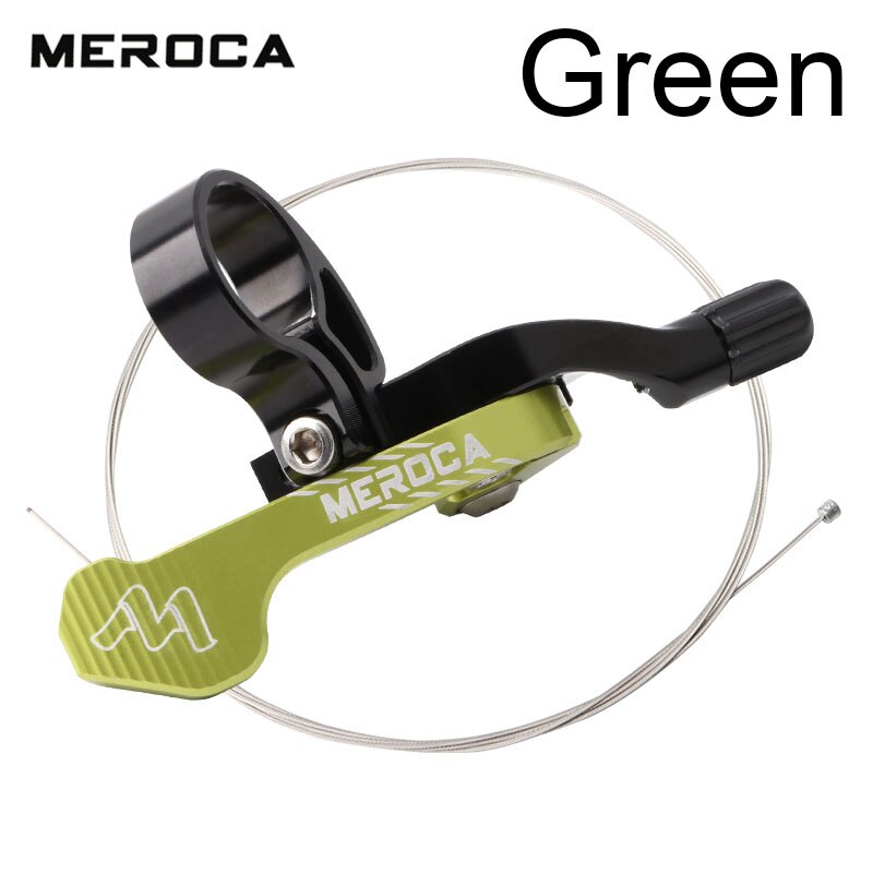 Bicycle Dropper Seat Post Lever green
