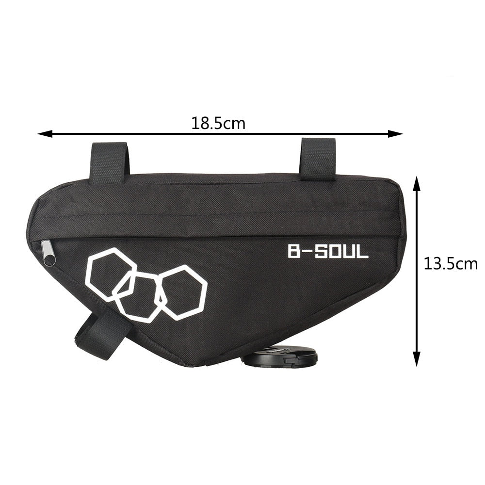 Triangle Bag fits on top tube, for all types of bikes, road, electric, MTB