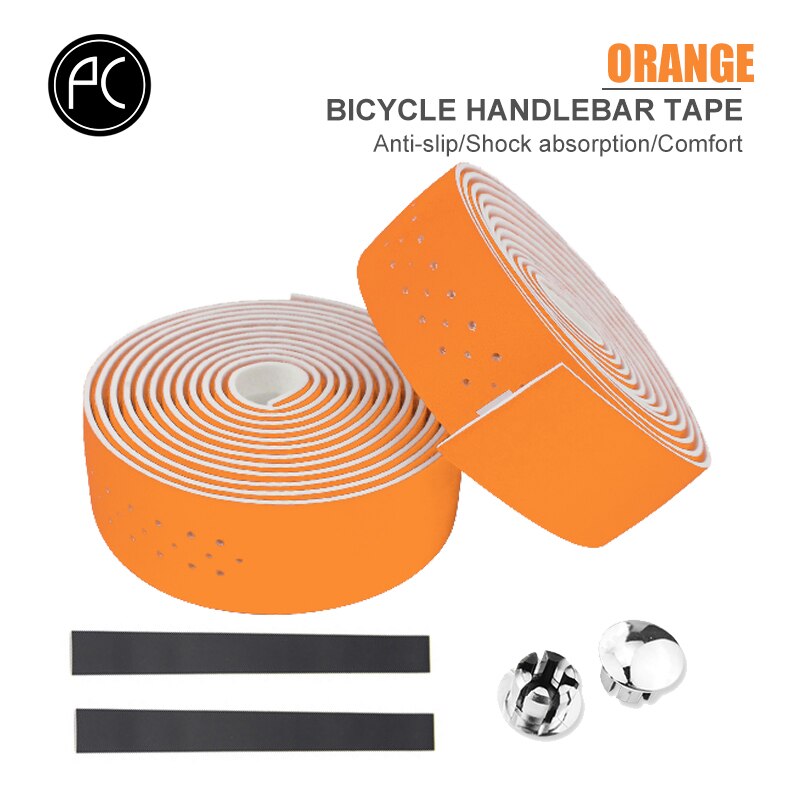 Road Bike Handlebar Tape Road Bike PU Leather, Perforated and Breathable