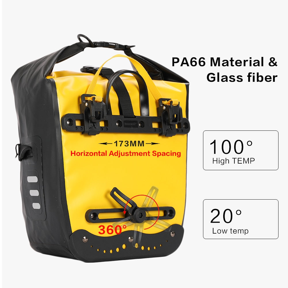 Rhinowalk 20L Waterproof Bicycle Pannier Bag
