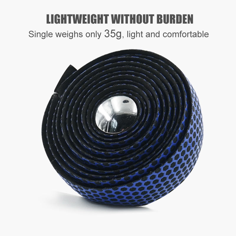 Road Bike Handlebar Tape Road Bike PU Leather, Perforated and Breathable