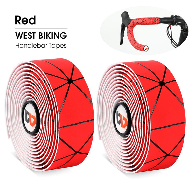 WEST BIKING Designer Road Bike Handlebar Tape made from PU EVA Anti-slip material