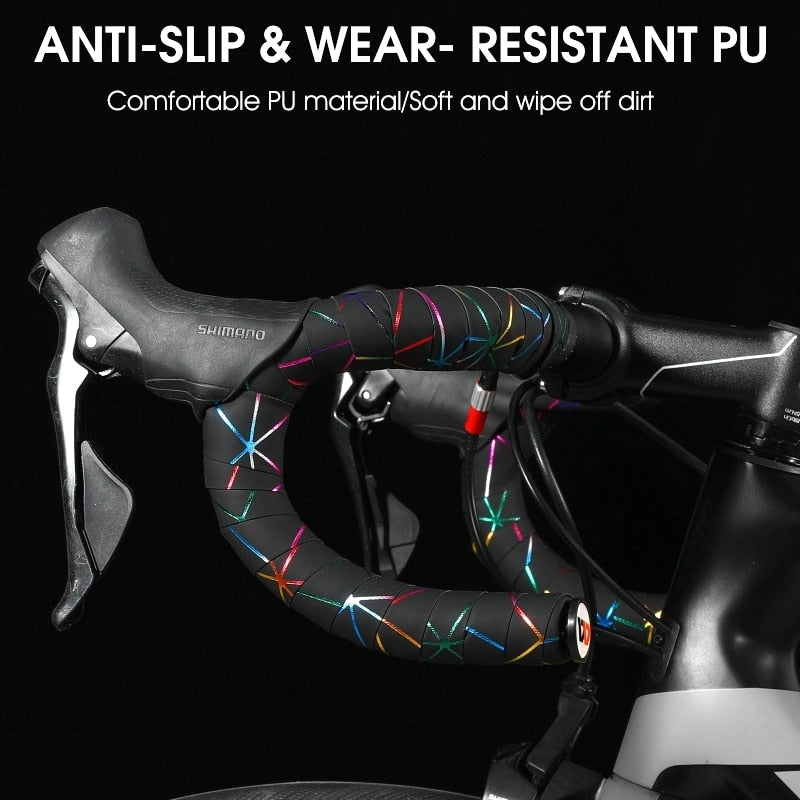 WEST BIKING Designer Road Bike Handlebar Tape made from PU EVA Anti-slip material