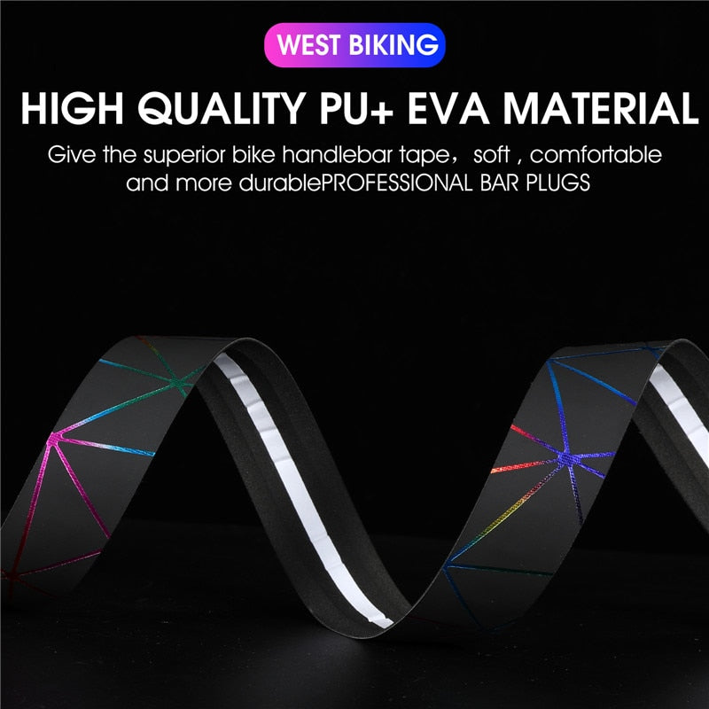 WEST BIKING Designer Road Bike Handlebar Tape made from PU EVA Anti-slip material