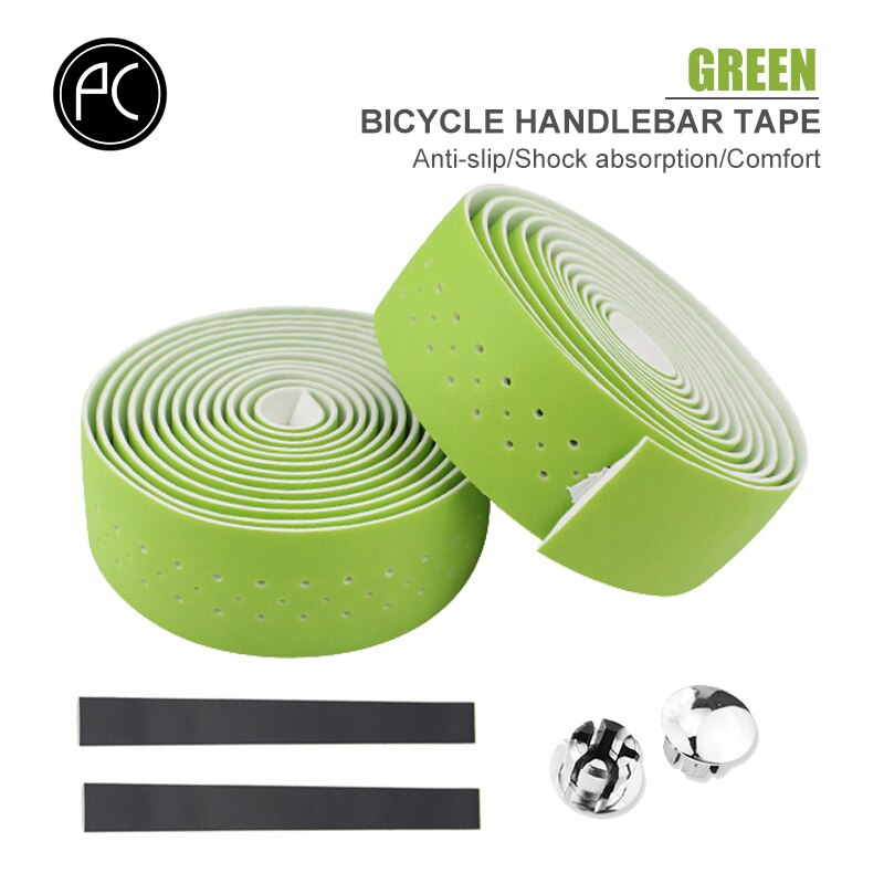 Road Bike Handlebar Tape Road Bike PU Leather, Perforated and Breathable