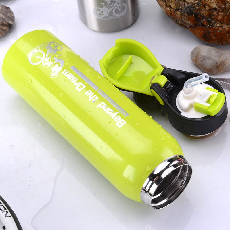 500ml Bicycle Insulated Double Walled Water Bottle Stainless Steel