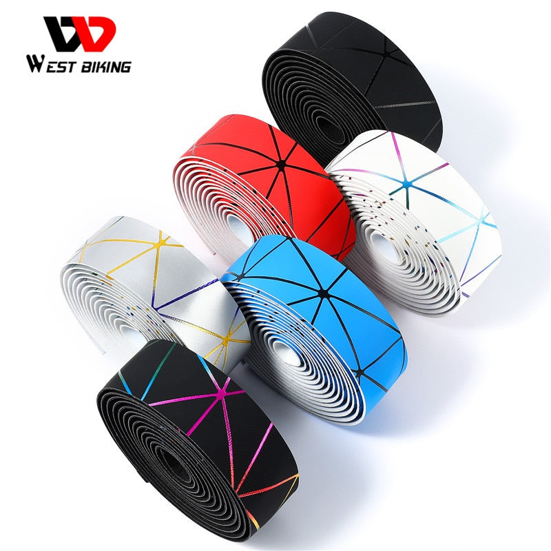 WEST BIKING Designer Road Bike Handlebar Tape made from PU EVA Anti-slip material