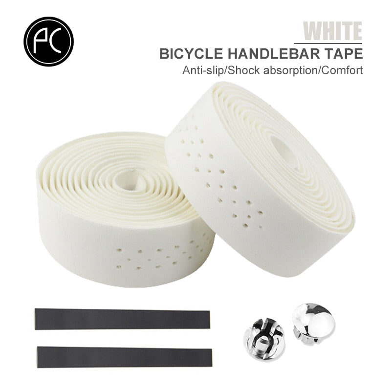 Road Bike Handlebar Tape Road Bike PU Leather, Perforated and Breathable