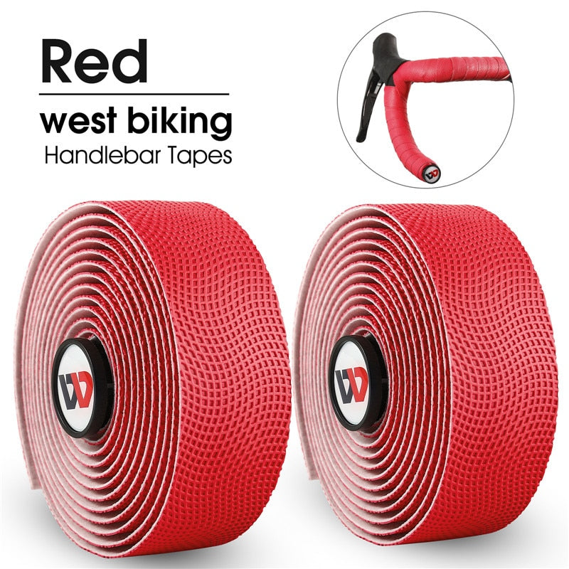 WEST BIKING Designer Road Bike Handlebar Tape made from PU EVA Anti-slip material