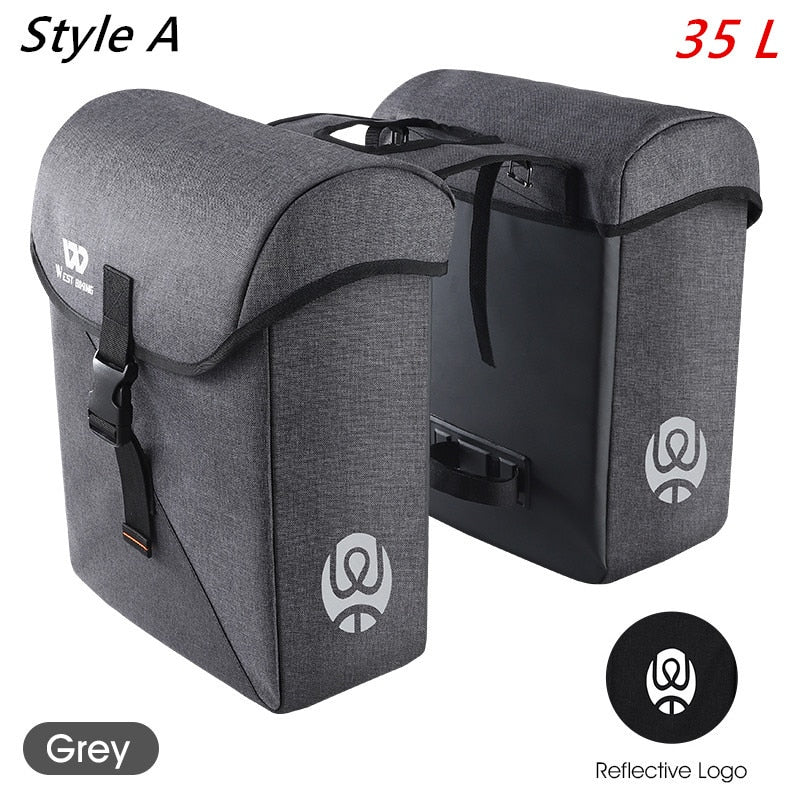 25L-35L Cycling rear rack Pannier Bags, for road, mountain and electric bikes.