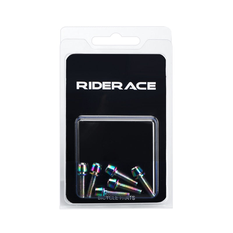 Bicycle Headset bolts for handlebar clamp, Titanium-plated