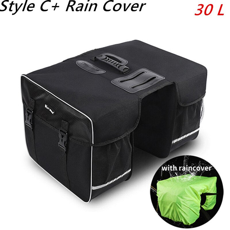 25L-35L Cycling rear rack Pannier Bags, for road, mountain and electric bikes.
