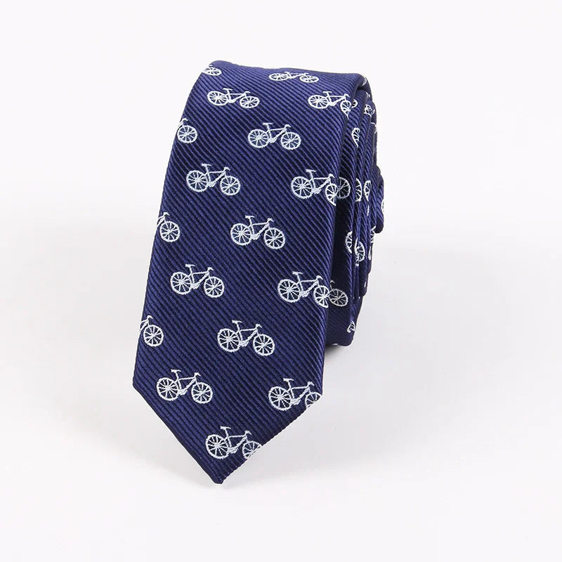 6CM Bicycle Tie blue