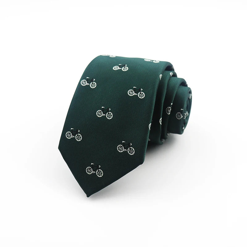 6CM Bicycle Tie green